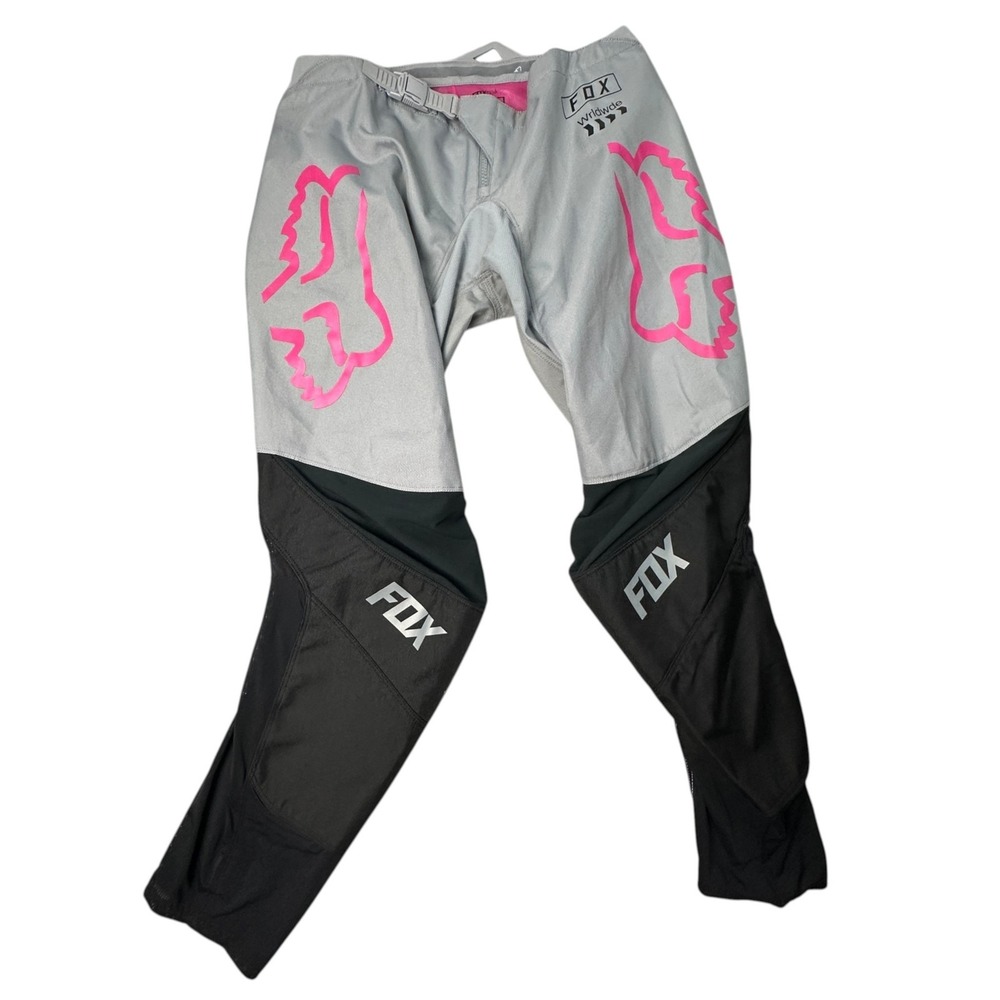 Fox Racing 180 Womens Size 10 Motocross Pants Gray Black Hot Pink MX Dirt Bike